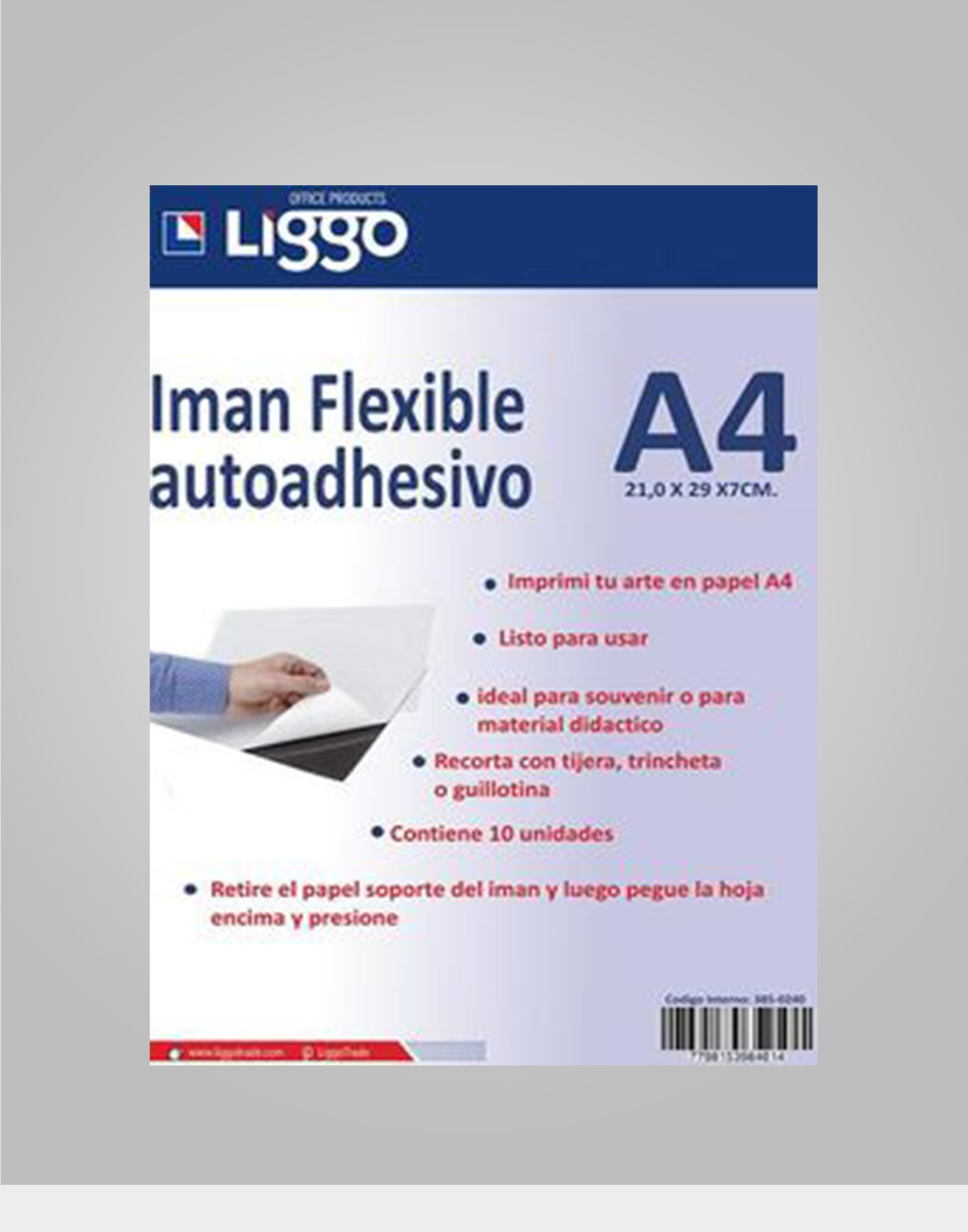 Comprar hoja de imán flexible adhesivo 42x29.7x0.09 cm